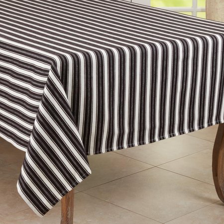 SARO LIFESTYLE SARO  Cotton Tablecloth with Striped Design 306.BW70S